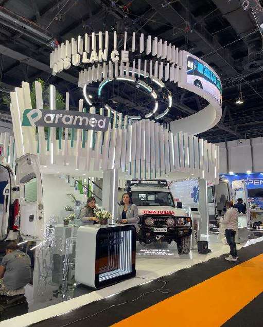 PARAMED exhibition stand at Arab Health 2023–2025
